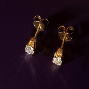 Diamond Soliataire Earrings