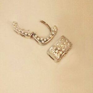 14Karat white gold designer earrings