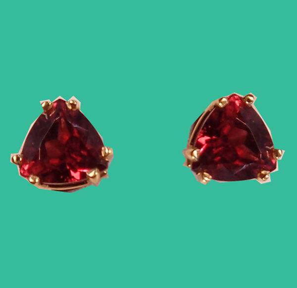 Rhodalite Garnet Trillian earrings set