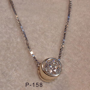 P-158-Diamond-Pendant-0.45ct-14KW-with-chani