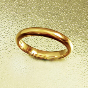 14Karat yellow gold comfort fit 3mm wedding band